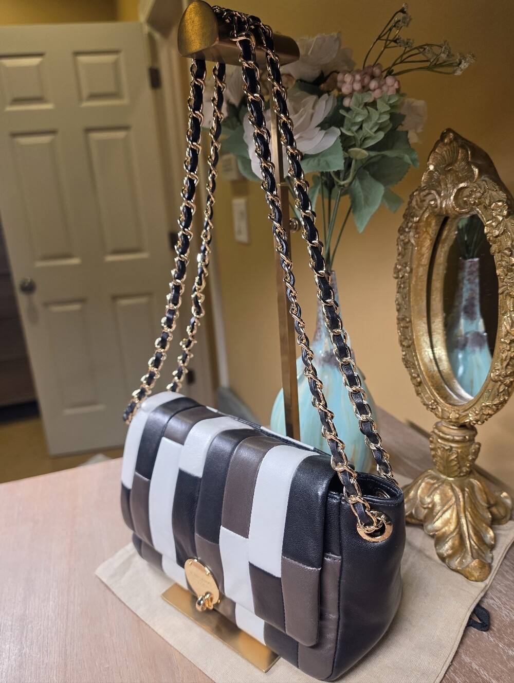 henri bendel Patchwork 712 5th Ave. Collectors Bag w/ Wallet (Retail $826) - Picture 4 of 16